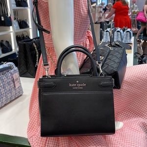 Kate Spade staci small satchel black